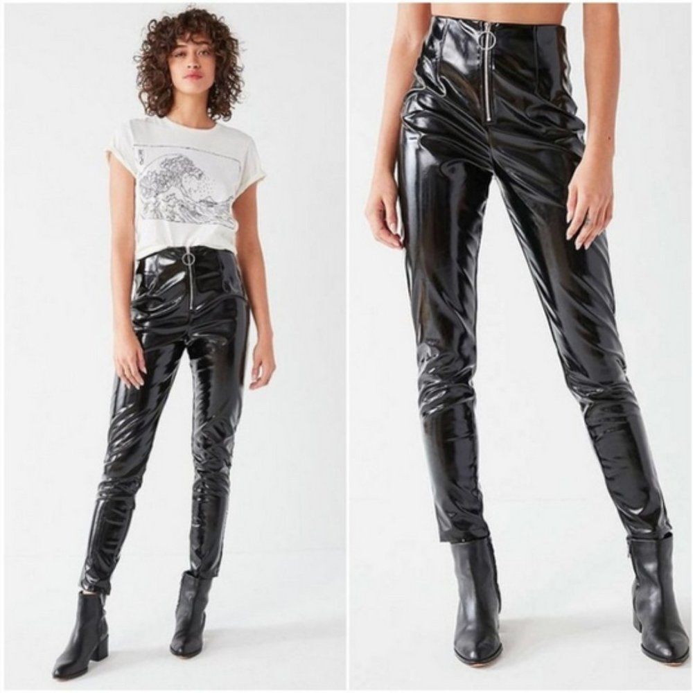 I.AM.GIA Faux Patent Leather Winona Zipper Pants